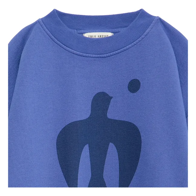 Sweat N°7 Coton Bio | Bleu