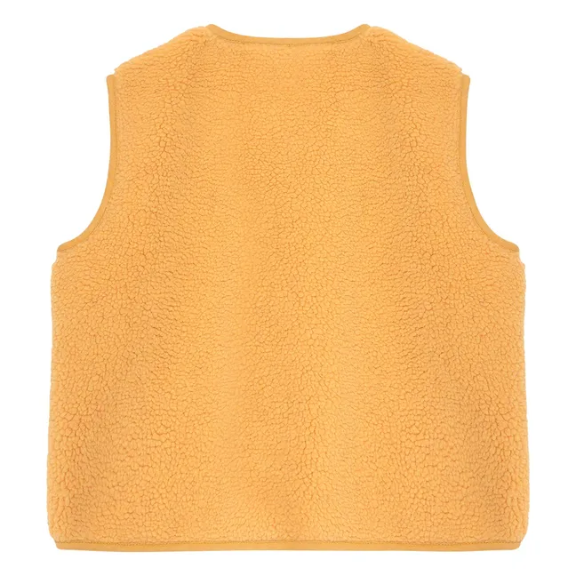 N°6 Sleeveless Sherpa Jacket | Yellow
