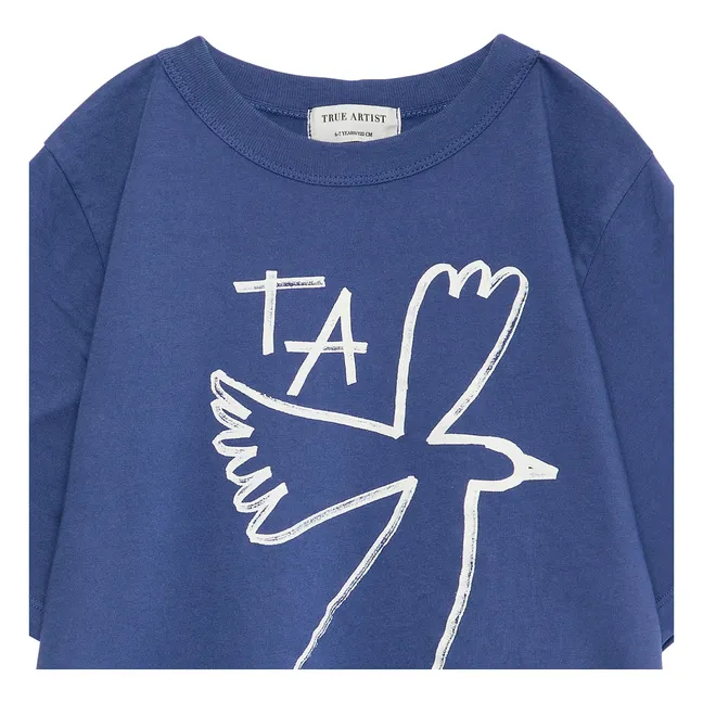 T-shirt N°5 Coton Bio | Bleu marine