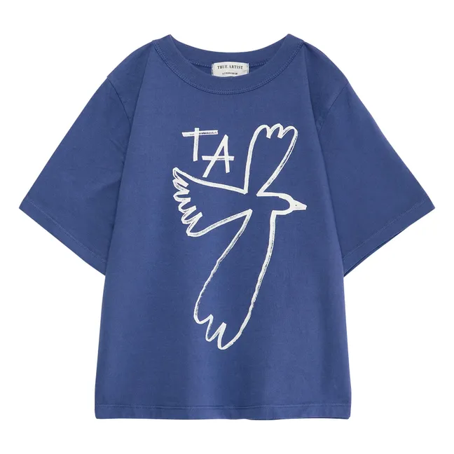 T-shirt N°5 Coton Bio | Bleu marine