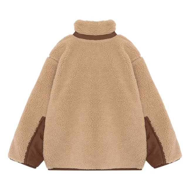 Veste Façon Sherpa Réversible N°3 | Marron