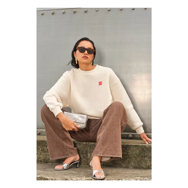 Sudadera de algodón orgánico Lili Coast | Crudo