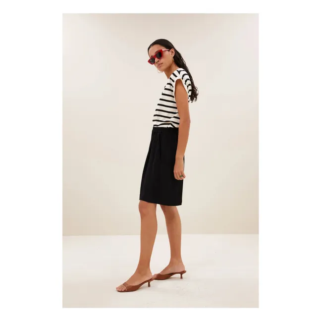 Tobi Stripes Top de algodón orgánico | Crudo