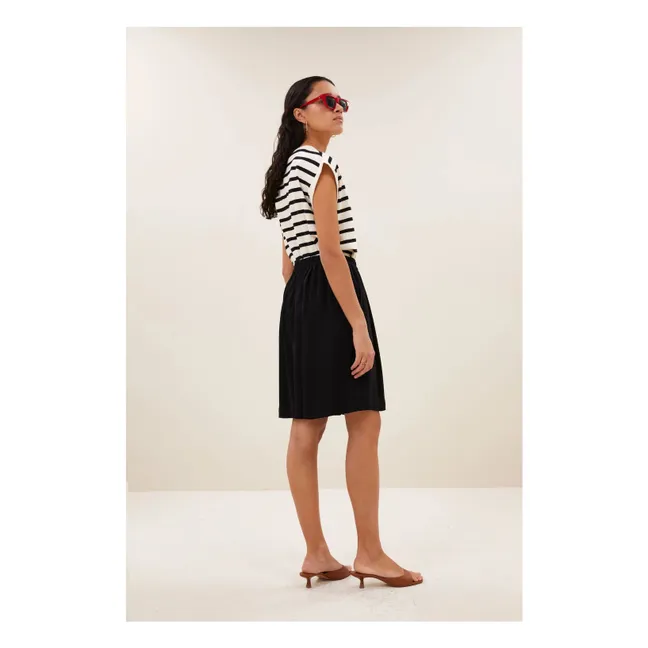 Tobi Stripes Top de algodón orgánico | Crudo
