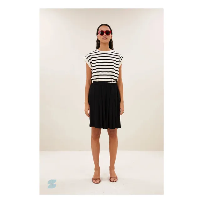 Tobi Stripes Top de algodón orgánico | Crudo