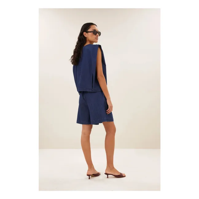 Top vaquero Ginza | Azul Marino