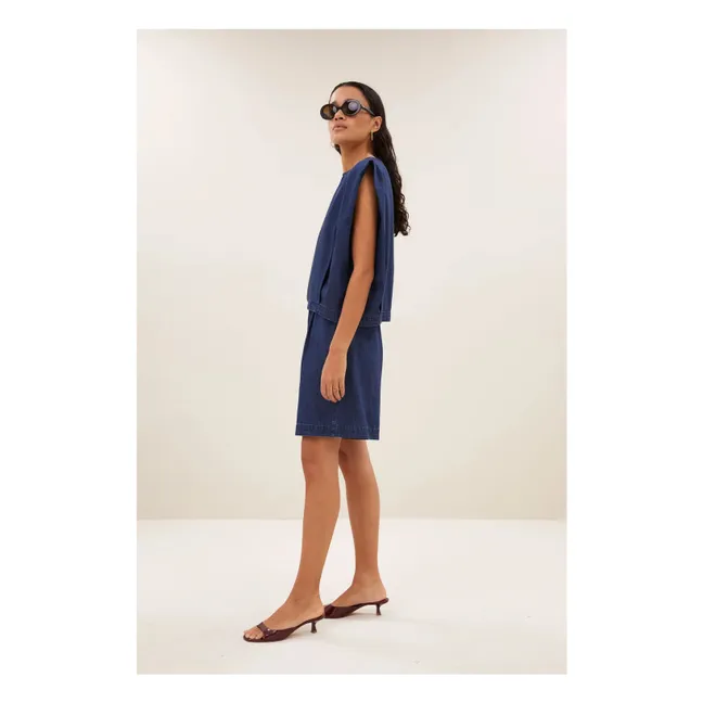 Top vaquero Ginza | Azul Marino