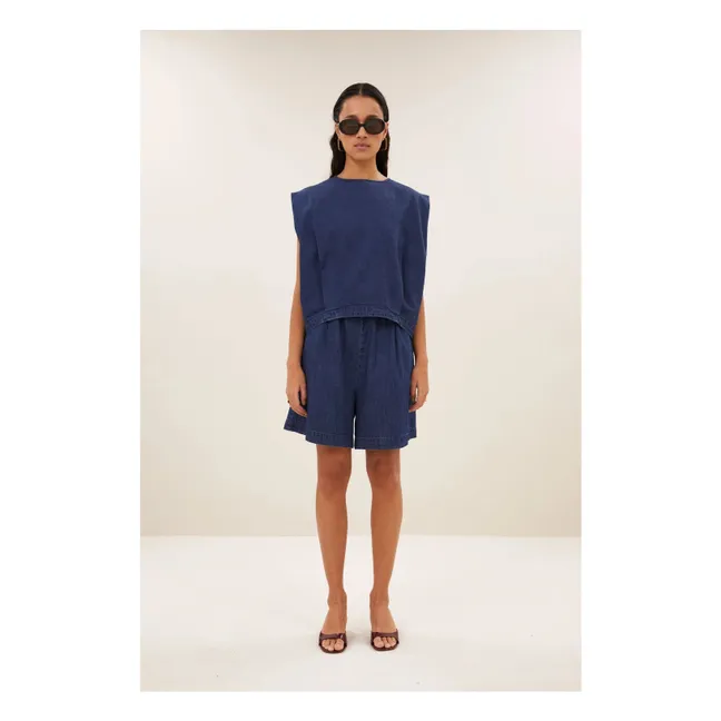 Top vaquero Ginza | Azul Marino