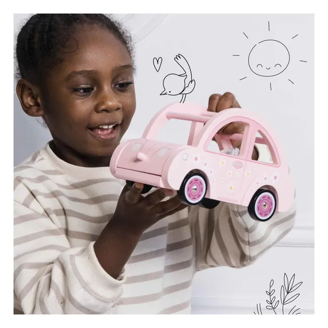 Voiture pour poupée Sophie | Rose