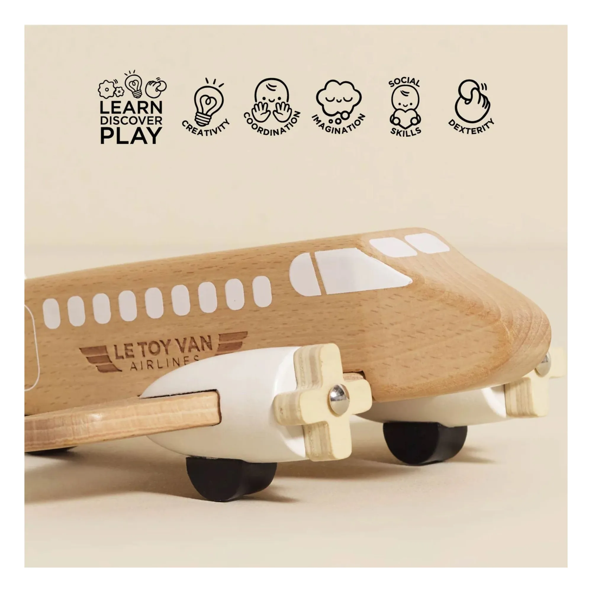 Avion | Bois clair- Image produit n°2