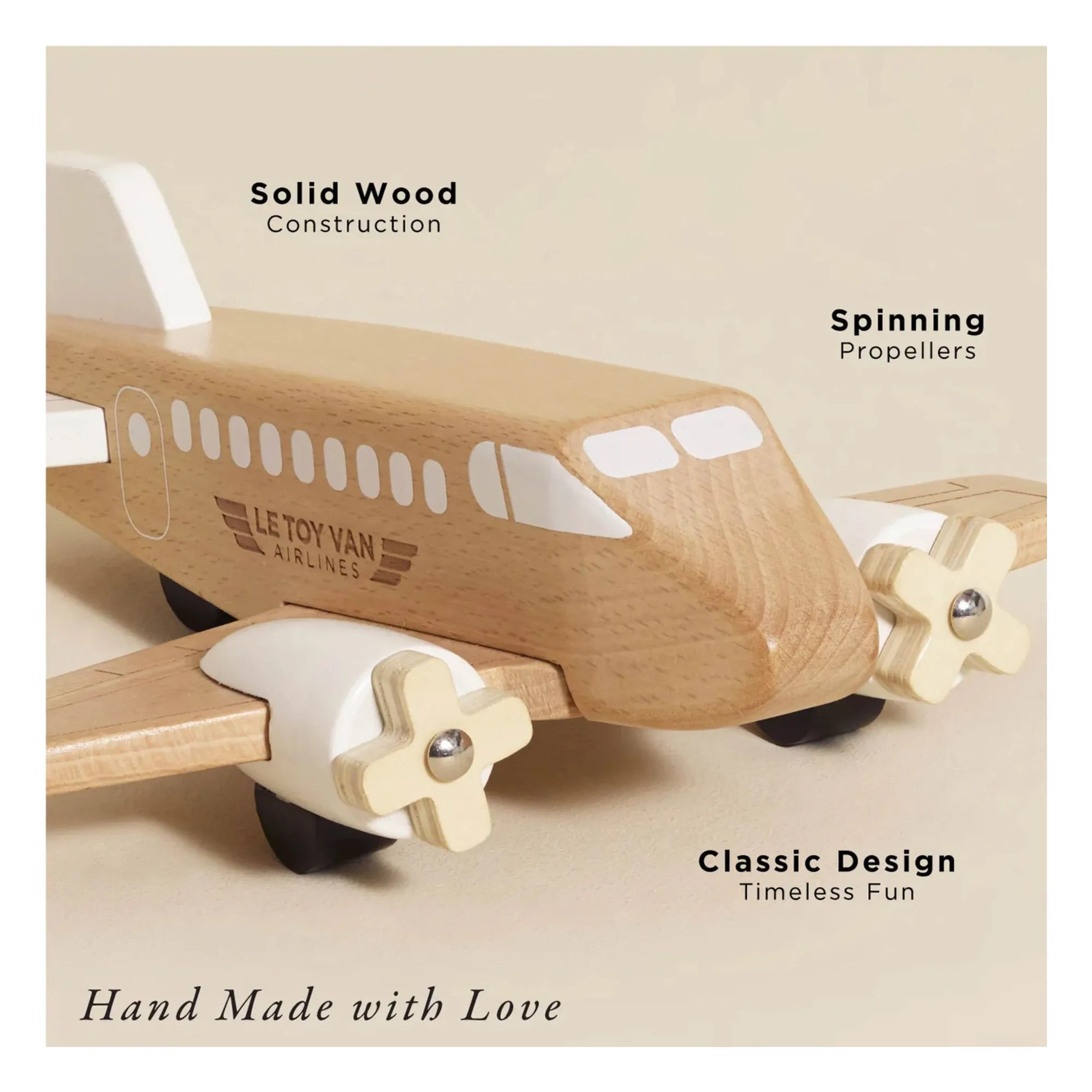 Avion | Bois clair- Image produit n°1