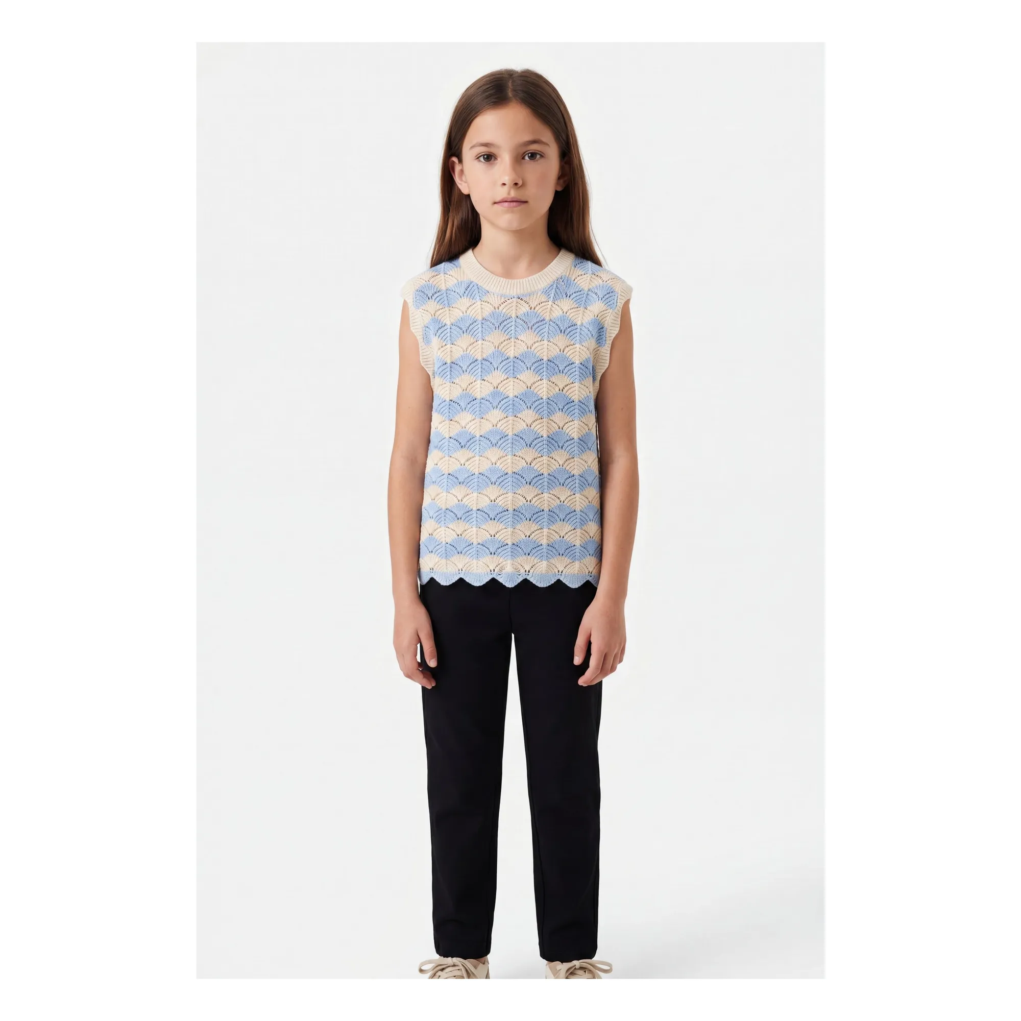 Top Maille Aster | Bleu- Image produit n°3
