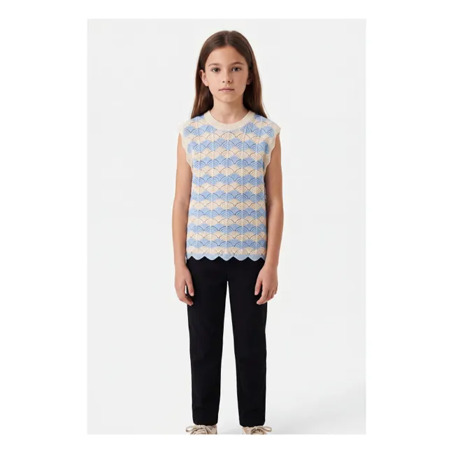 Top Maille Aster | Bleu