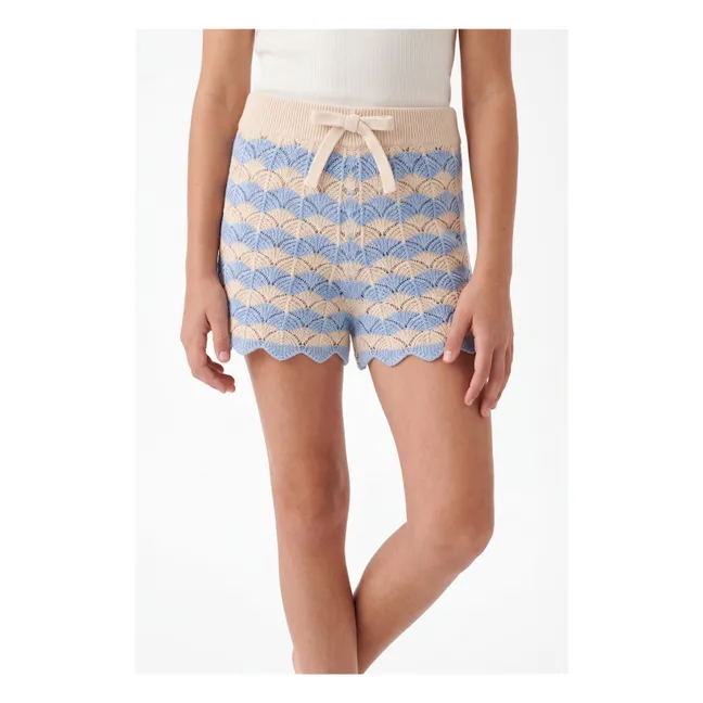 Short Maille Aster | Bleu