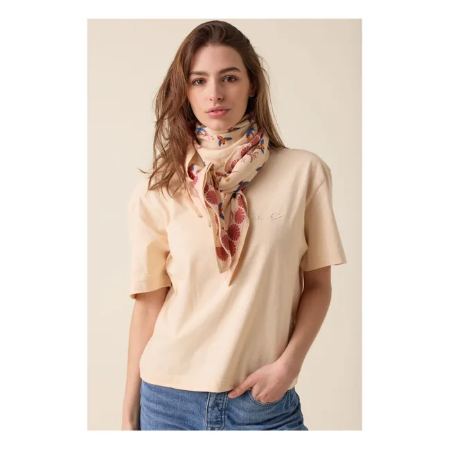 Grand Foulard Latika Oiseaux | Bordeaux