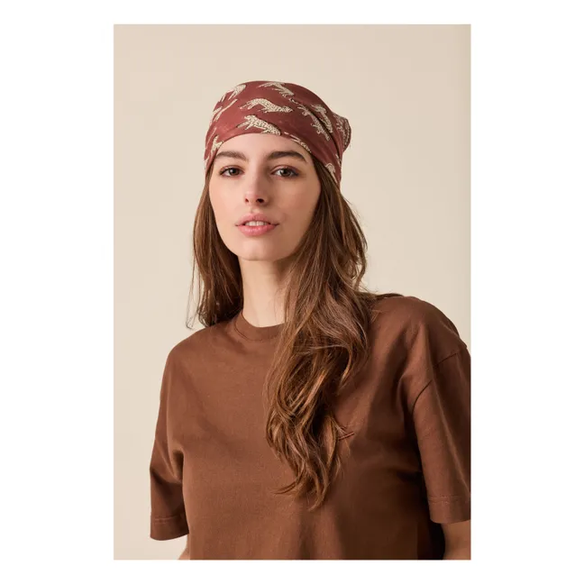 Petit Foulard Manika Bengals | Marron