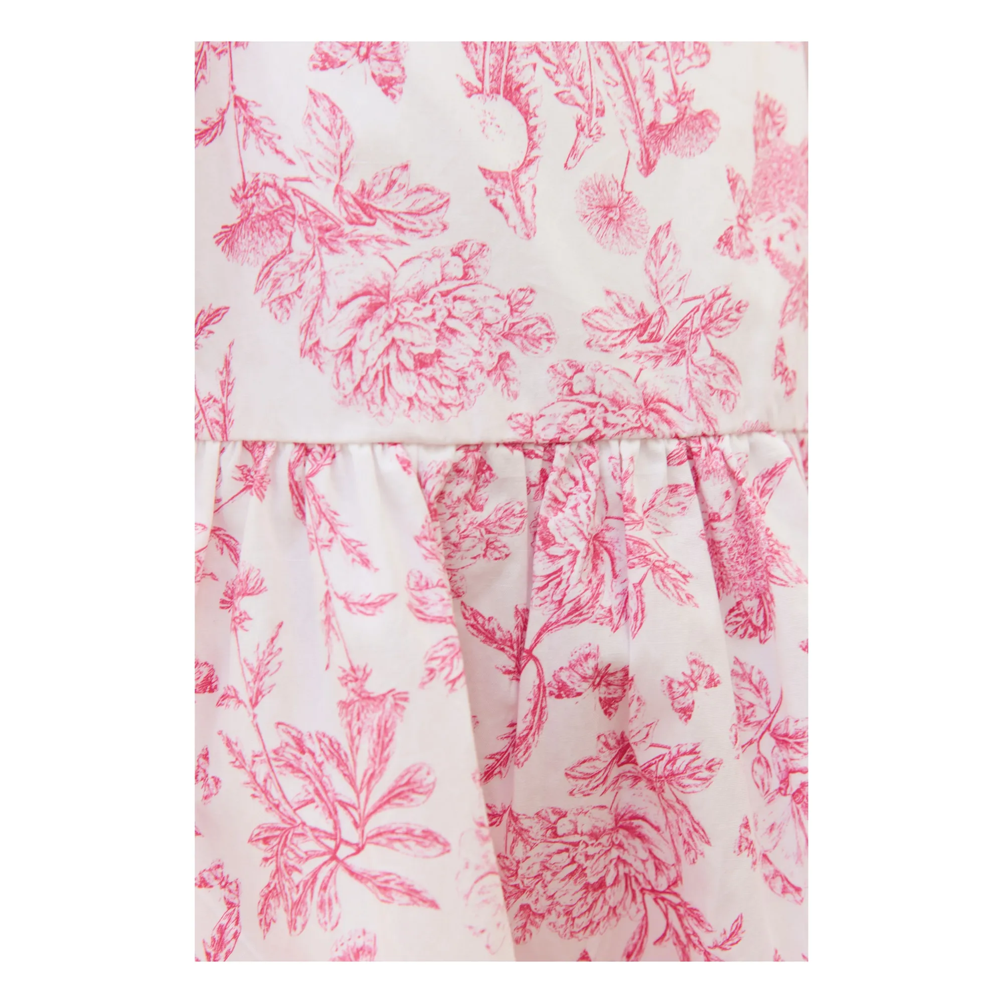 Robe Fleurie - Inspiration Toile de Jouy | Rose- Image produit n°5