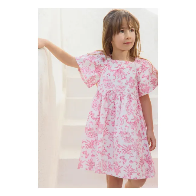 Robe Fleurie - Inspiration Toile de Jouy | Rose