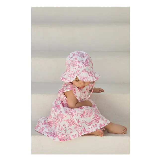 Floral Dress - Inspired by Toile de Jouy | Pink