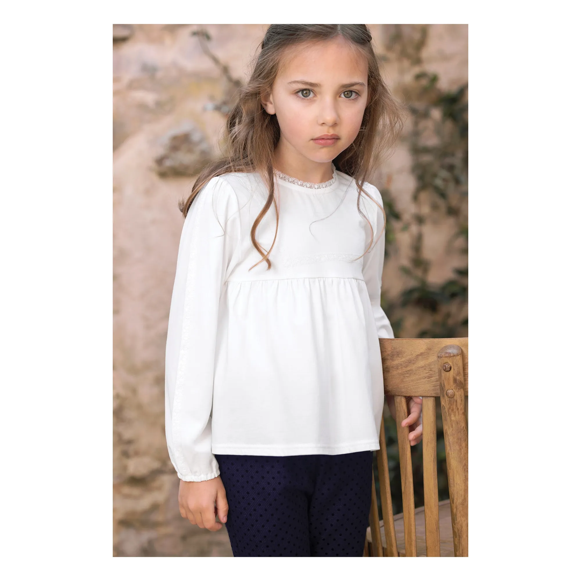 Pantalon Pois | Bleu marine- Image produit n°1