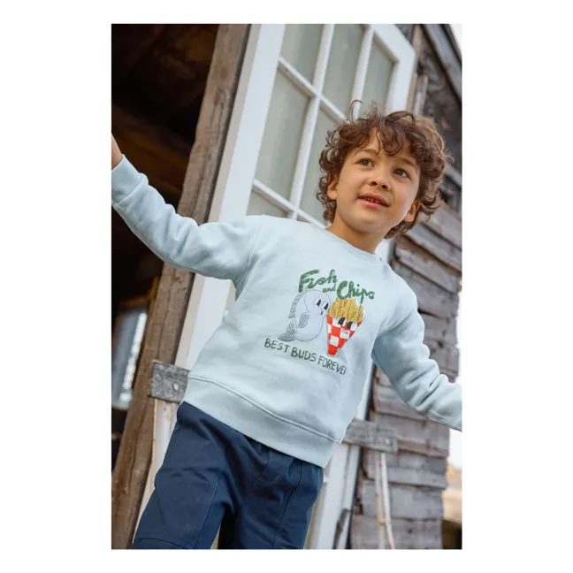 Sweat Smile Fish | Bleu Clair