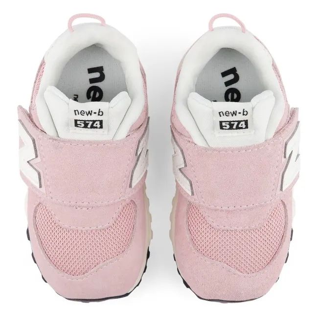 Baskets Scratchs Ouverture Totale 574 | Rose poudré