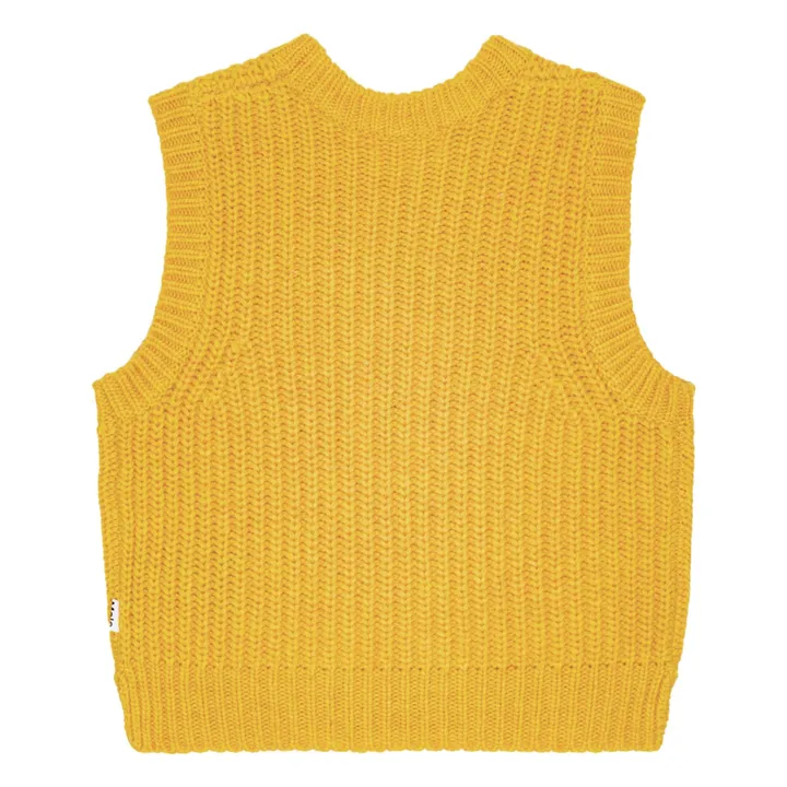 Molo Gilberte Wool Sleeveless Sweater Mustard Smallable