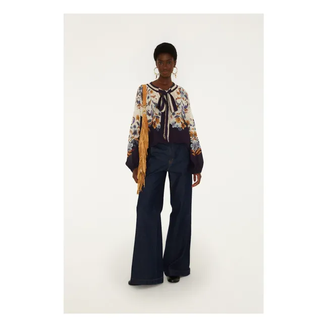 Blouse Golden Nature | Bleu marine