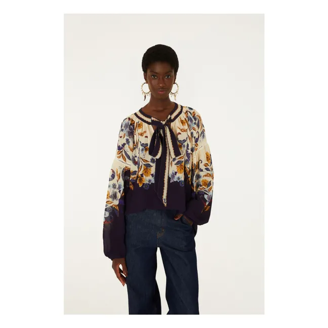 Blouse Golden Nature | Bleu marine