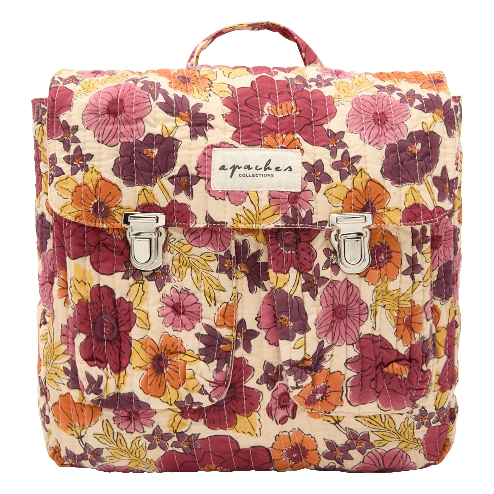 Sac à Dos Suji Fleuri | Beige- Image produit n°0