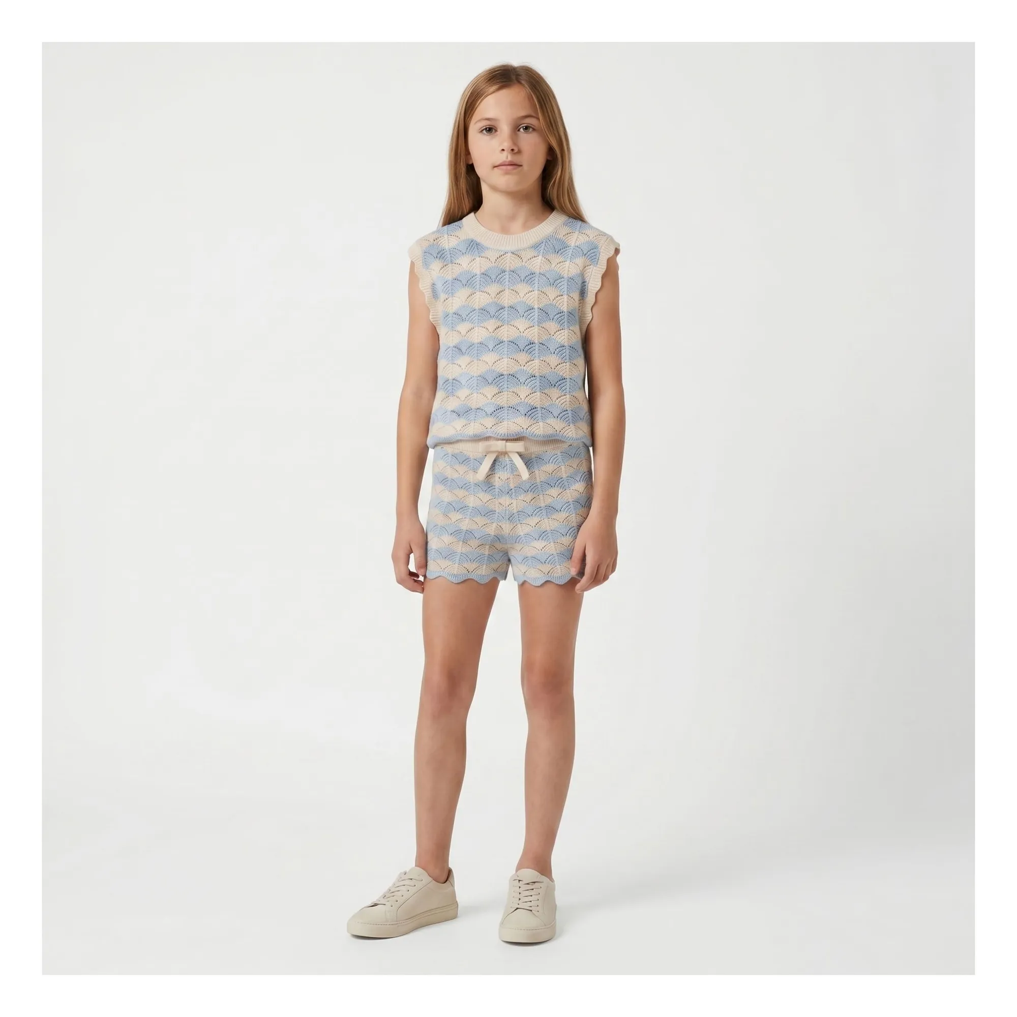 Top Maille Aster | Bleu- Image produit n°2