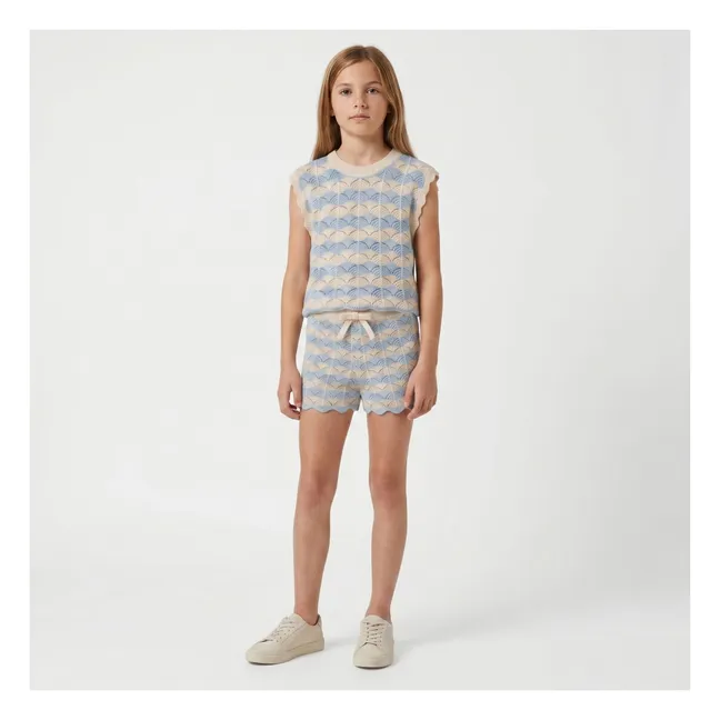 Top Maille Aster | Bleu
