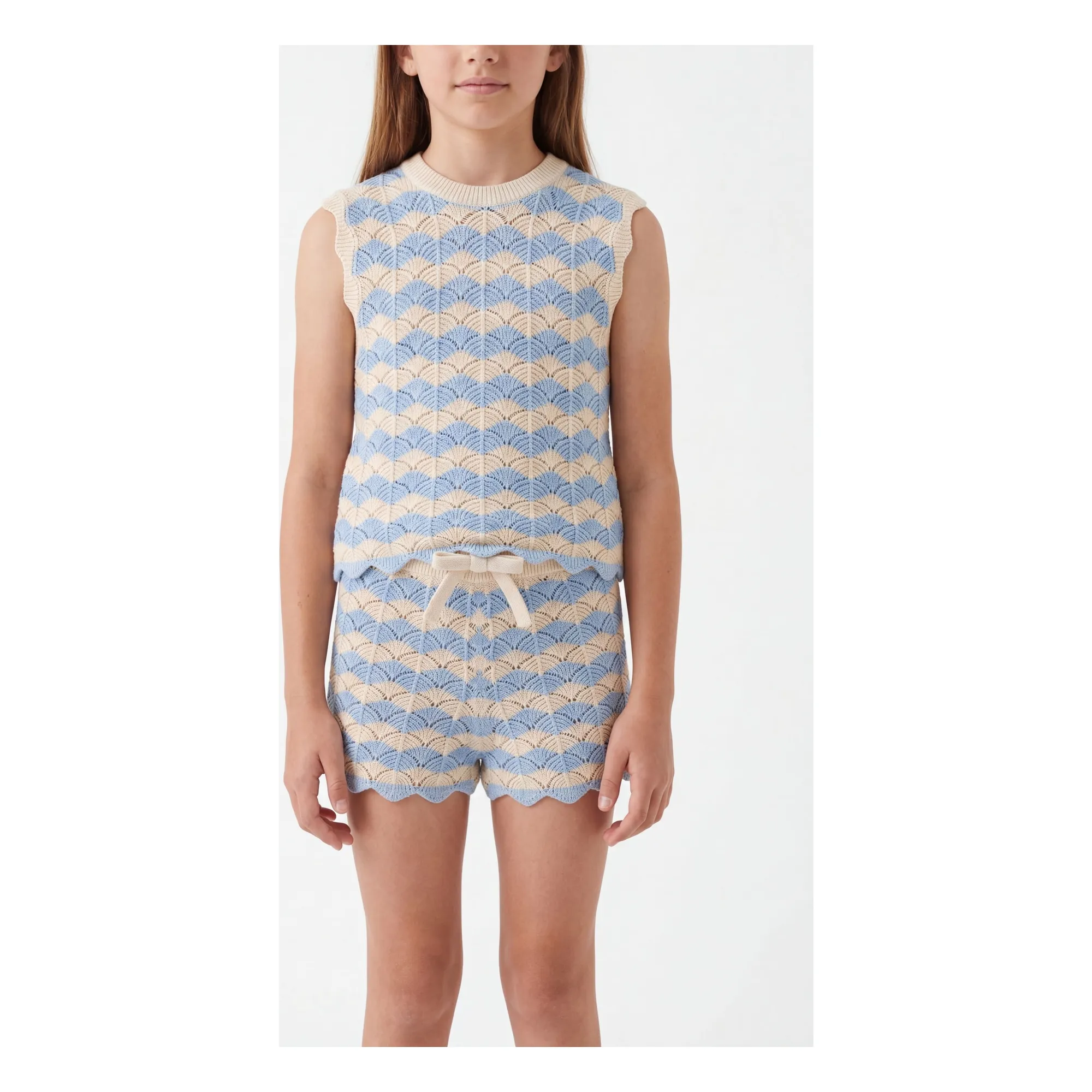 Top Maille Aster | Bleu- Image produit n°1