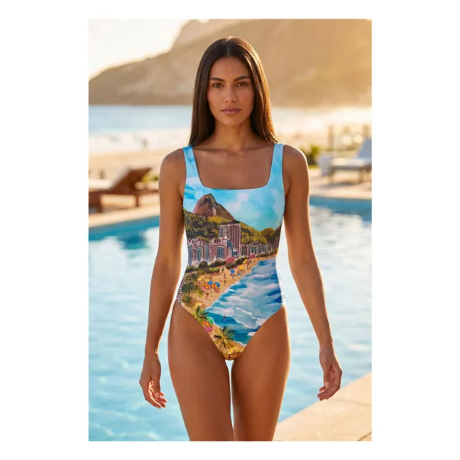 Maillot Une Pièce Copacabana | Bleu