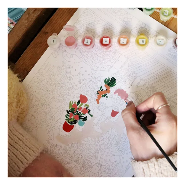 Kit de peinture au numéro - Flower Market