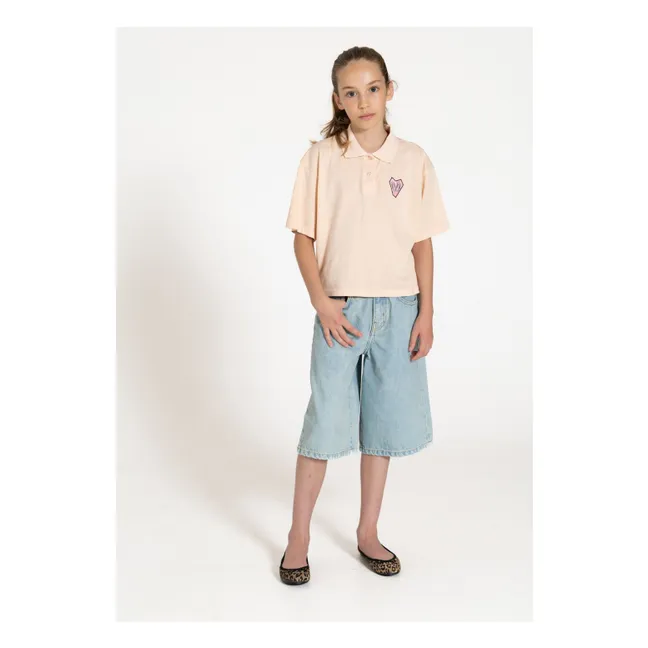 Polo Bristol Coton Bio | Rose pêche