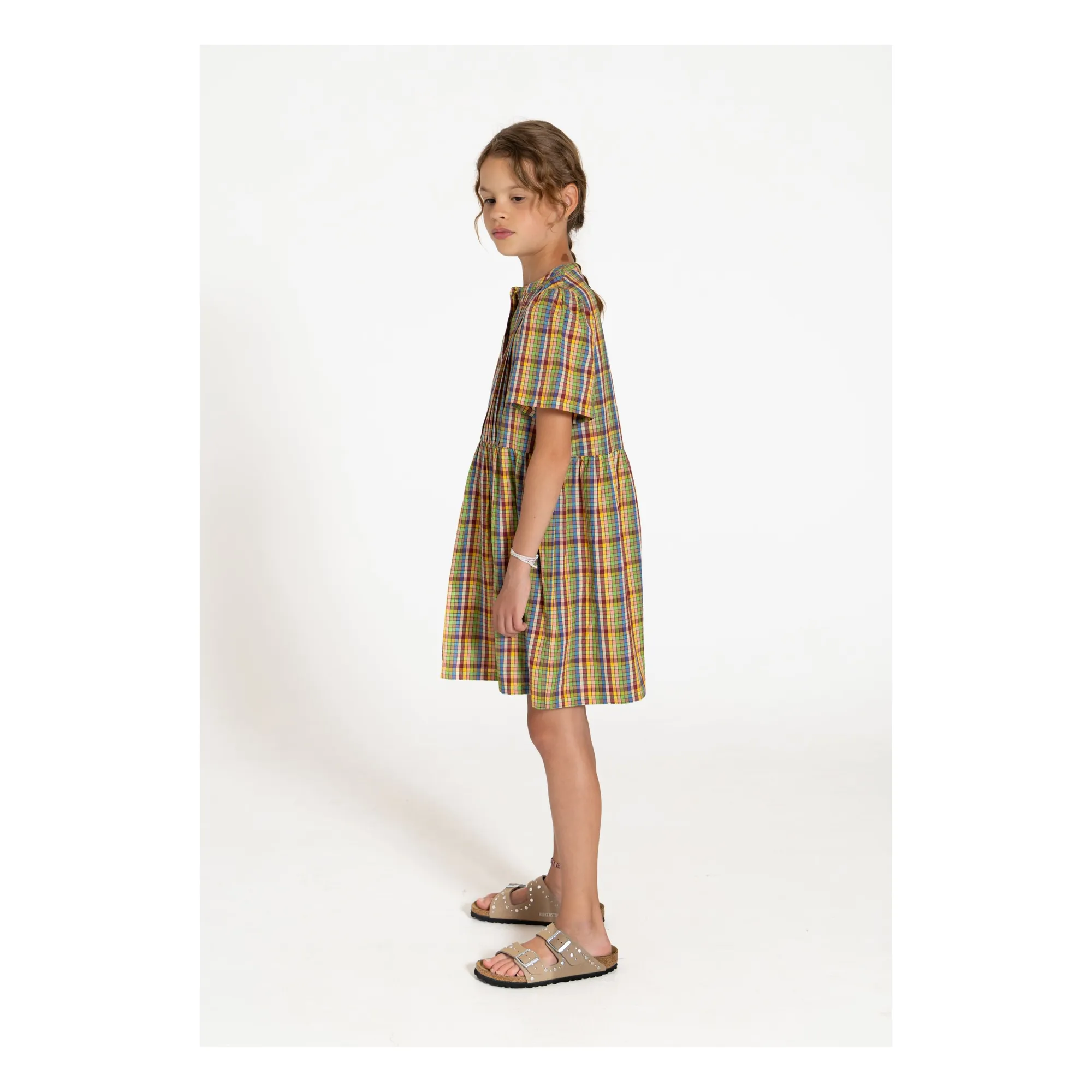 Robe Indie Carreaux | Vert- Image produit n°2