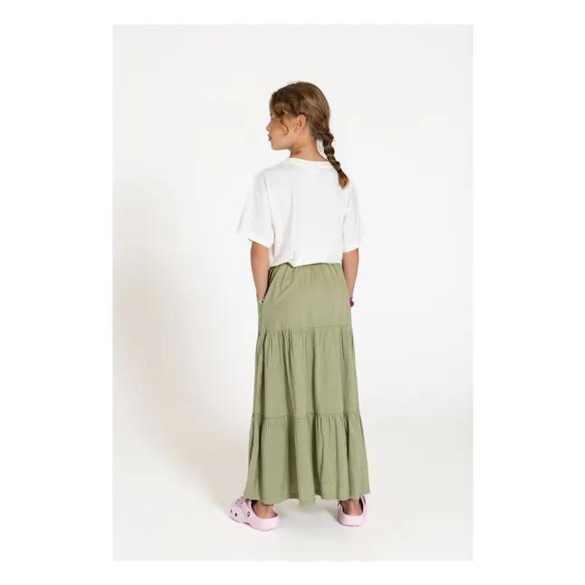 Jupe Rosa Carreaux | Vert amande