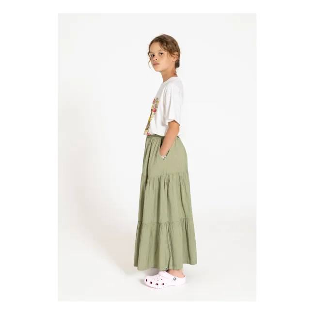 Jupe Rosa Carreaux | Vert amande