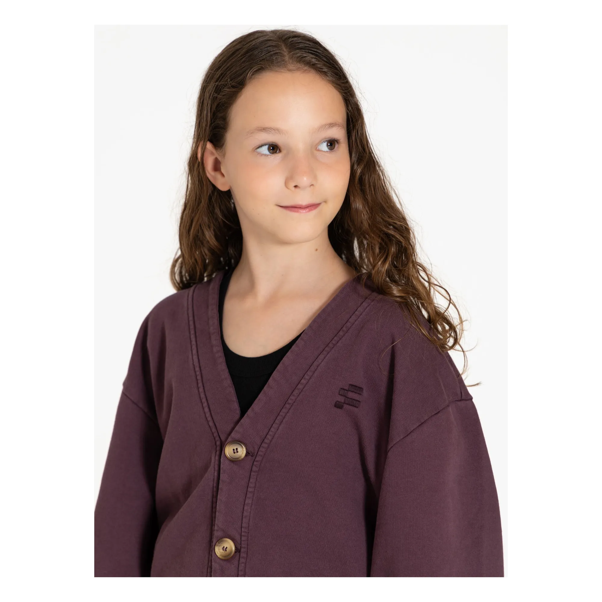 Cardigan Lars Coton Bio | Violine- Image produit n°7