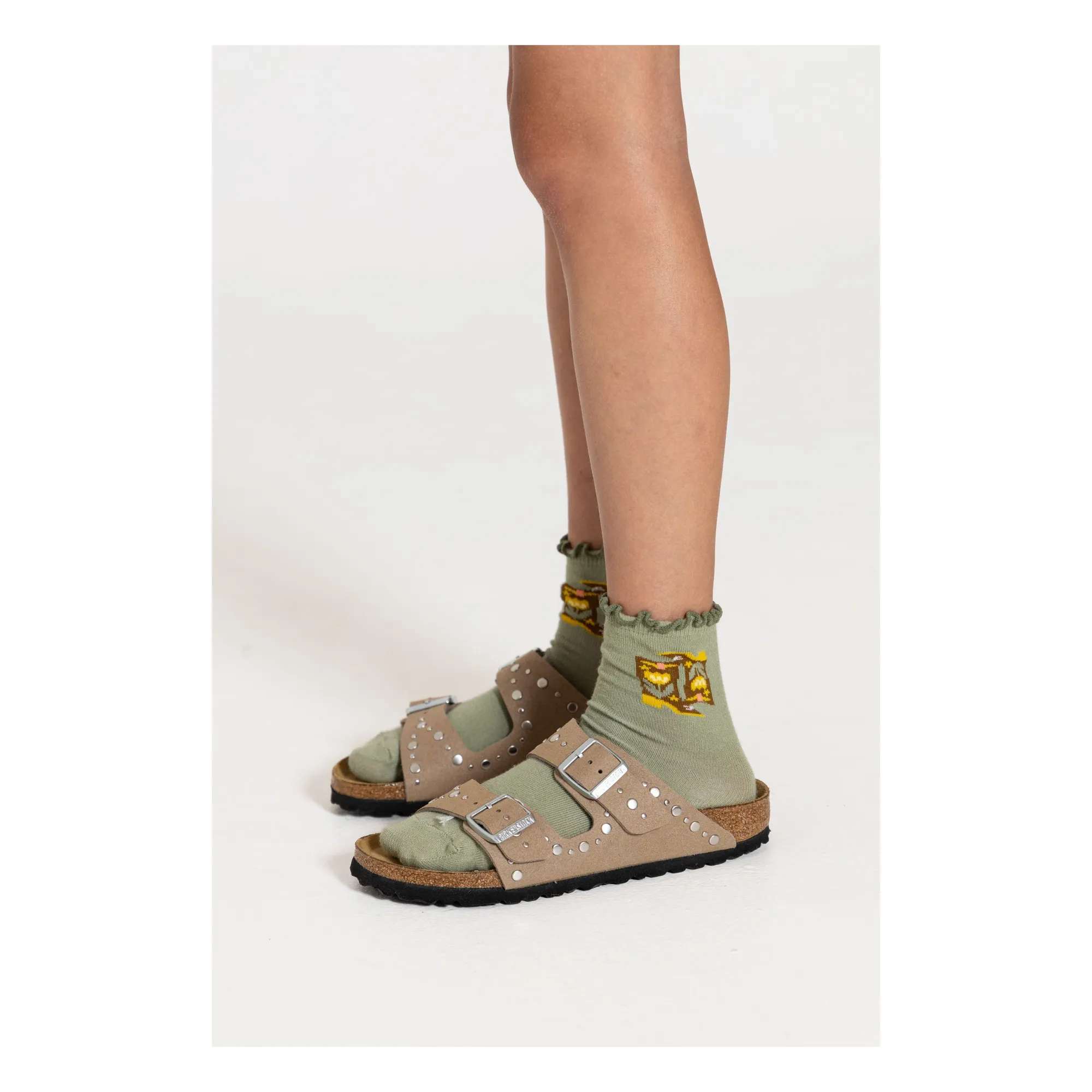 Chaussettes Lilibelle Cowboy | Vert d'eau- Image produit n°1