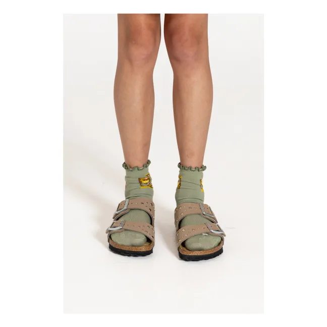 Lilibelle Cowboy socks | Green water