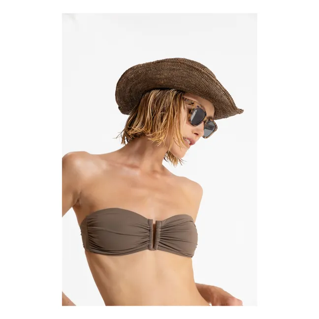 Haut de Maillot Brooke | Marron glacé