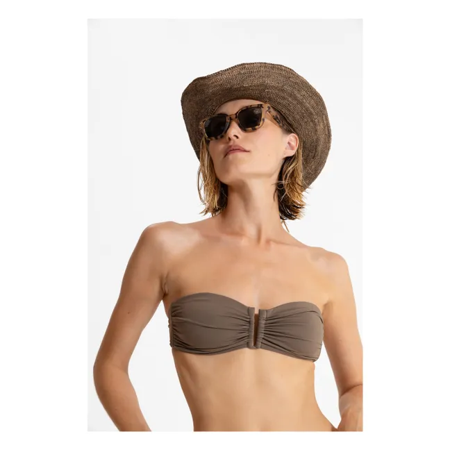 Haut de Maillot Brooke | Marron glacé
