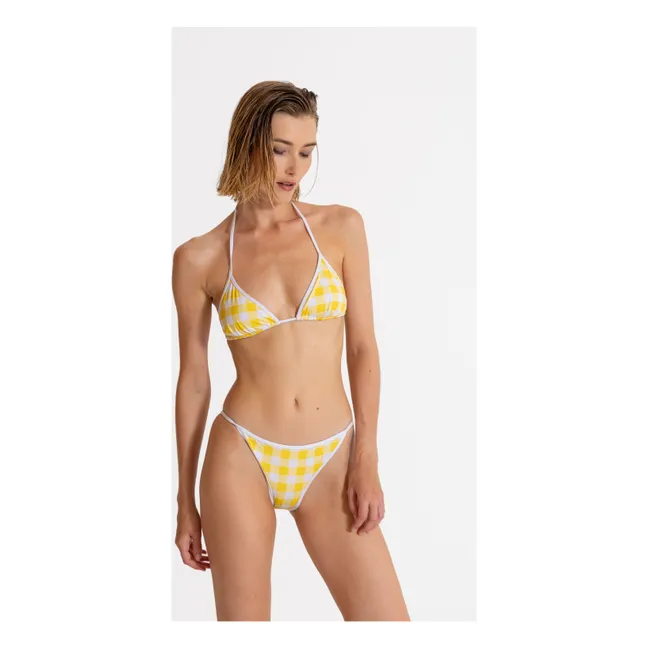 Bas de Maillot Hilda Carreaux | Jaune