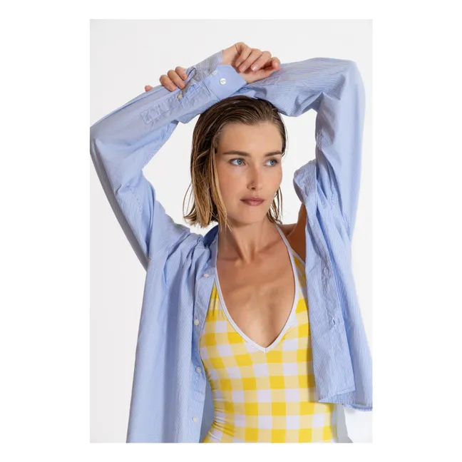 Maillot de Bain Kylie Carreaux | Jaune