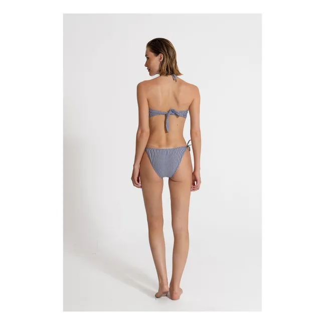 Bas de Maillot Milie Rayé | Bleu marine
