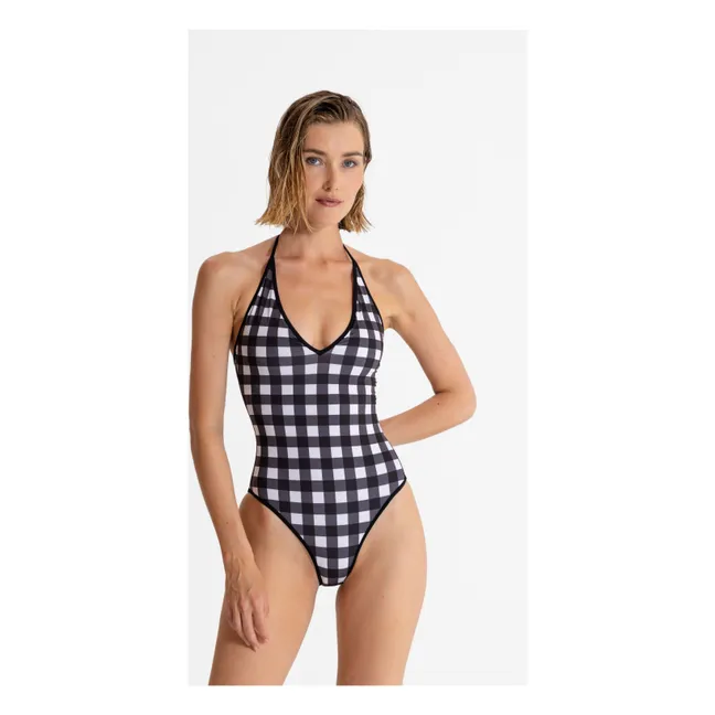 Maillot de Bain Kylie Carreaux | Noir