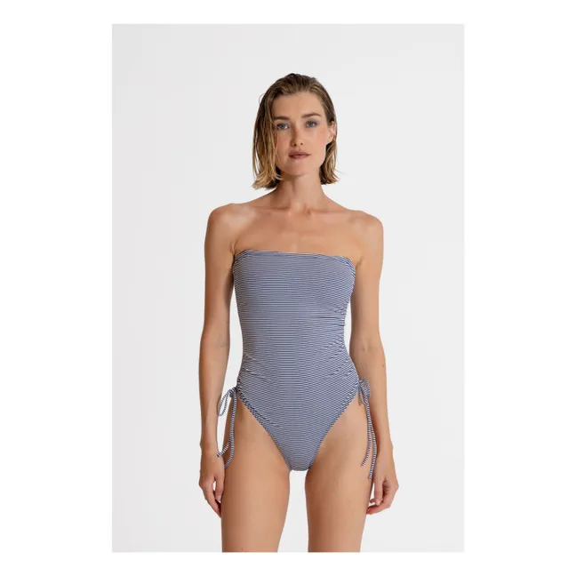 Maillot de Bain Rachel Rayé | Bleu marine