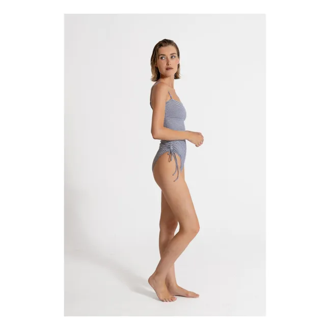 Maillot de Bain Rachel Rayé | Bleu marine